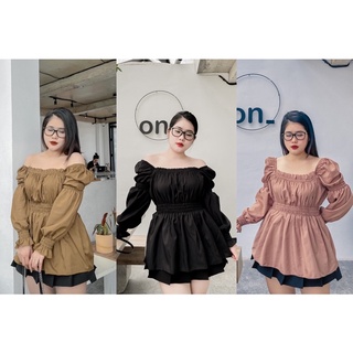 Áo bẹt vai Bigsize 60-95kg mặc các dịp che khuyết điểm tốt