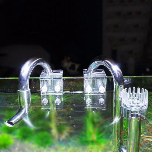 Bộ In Out Inox có kèm lọc váng Mufan  cho hồ cá cảnh, thuỷ sinh
