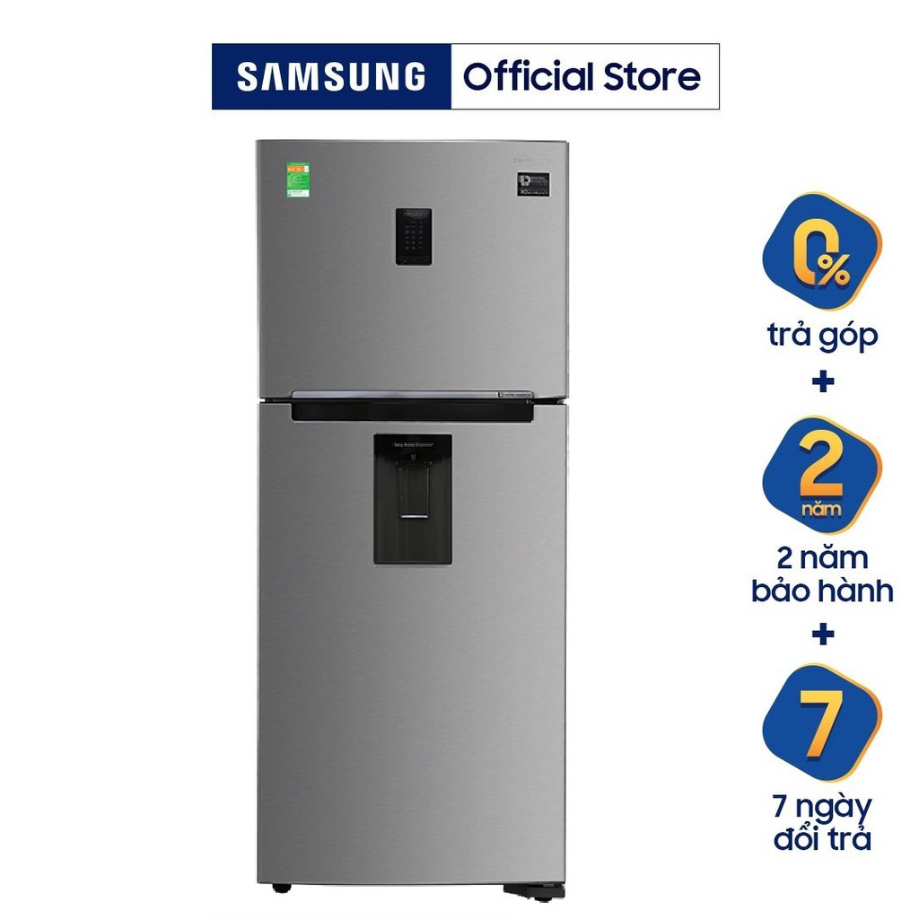 Tủ lạnh Samsung Inverter 360 lít RT35K5982S8/SV, Làm đá tự động Inverter tiết kiệm điện,  Lấy nước bên ngoài