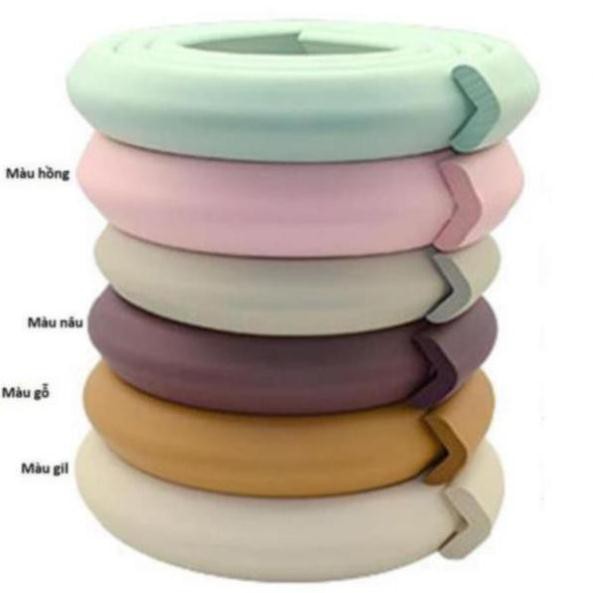 Xốp PE bọc góc bàn 2m nhiều màu sắc, xốp bọc cạnh tường an toàn cho trẻ