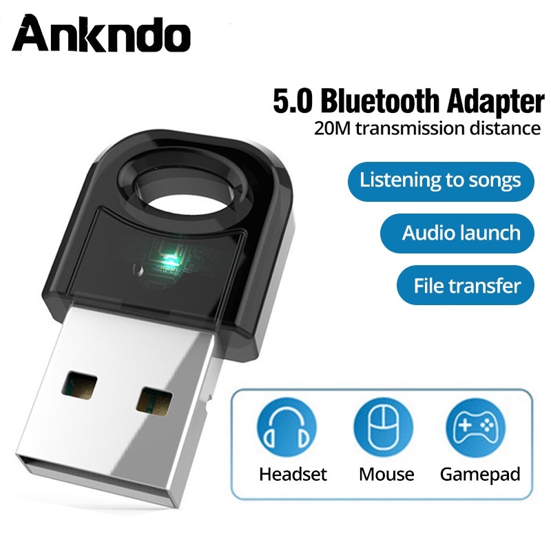 Đầu USB ANKNDO nhận tín hiệu Bluetooth 5.0 cho máy tính