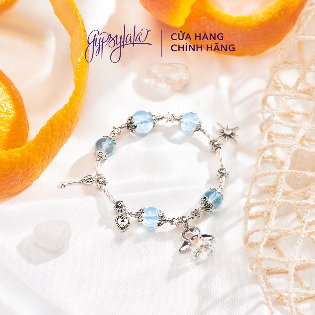 Vòng Tay Thiên Thần Đá Topaz Thiên Nhiên Charm Bạc 925 SP004153 Gypsy.lala