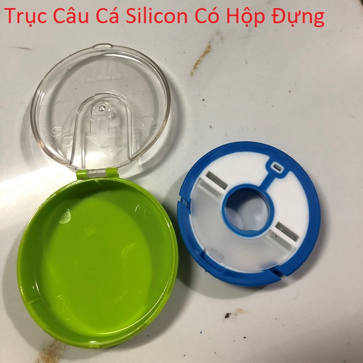 Trục Câu Cá Silicon Có Hộp Đựng