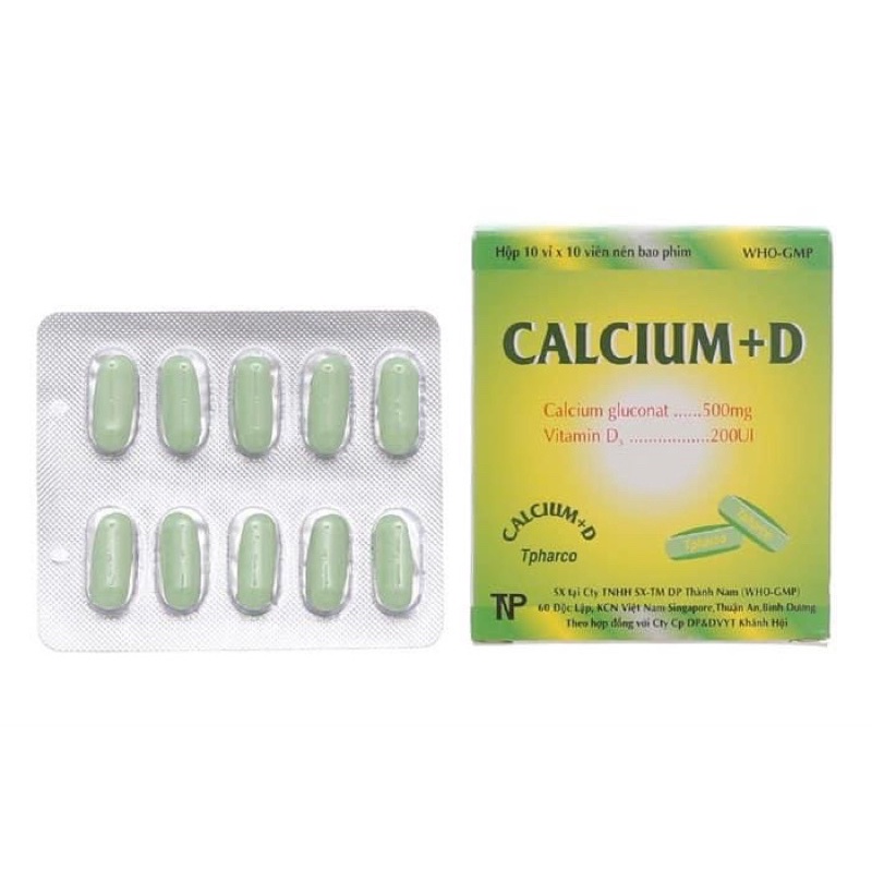 Viên uống bổ sung Canxi và D3 - Hộp 100 viên