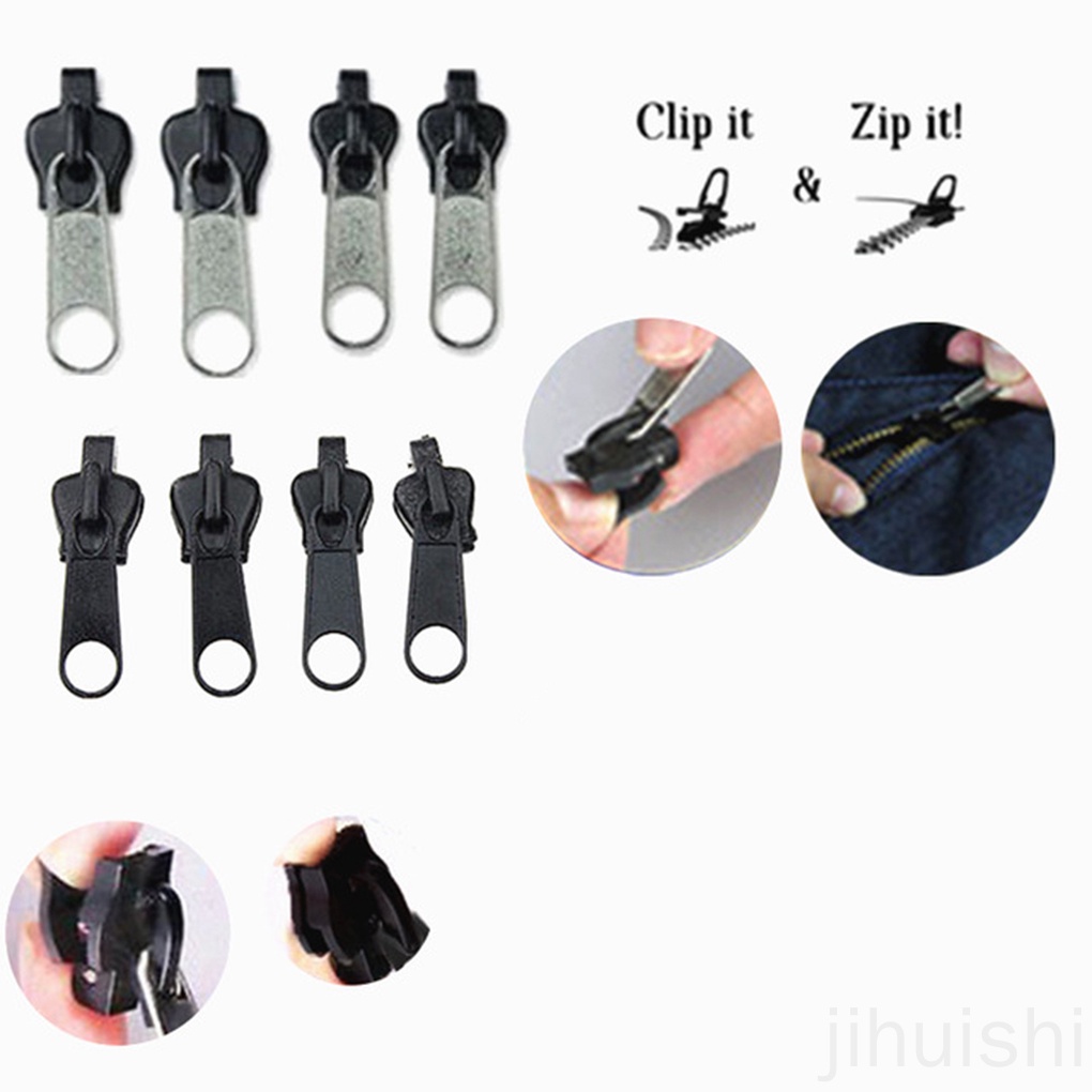 Set 6 đầu khóa kéo thay thế DIY tiện lợi dành cho dây kéo quần áo