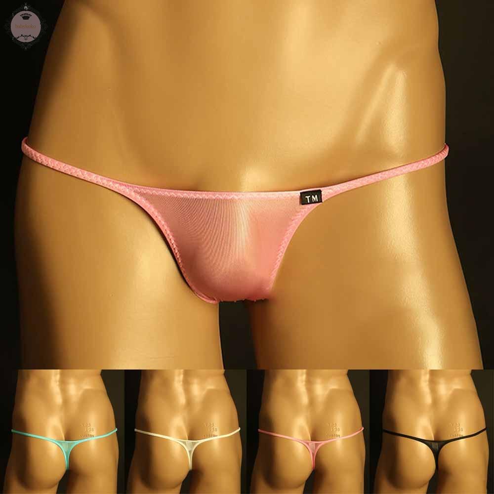 Men Thongs Sexy GString Sheer Pouch Briefs Low Rise Panties See Through Bikini kDHpIXJV NRoeWX HMzkVwDu