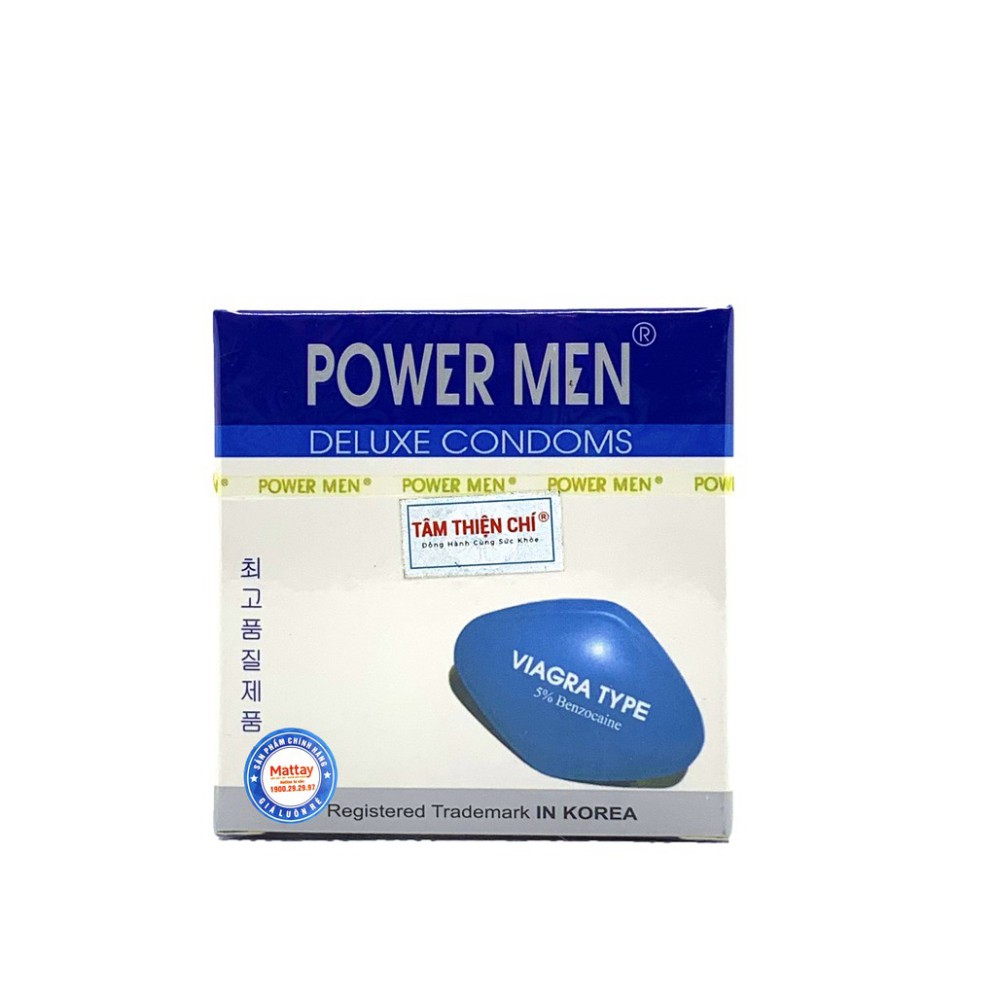 [ Che tên SP ] - Bao cao su Power Men Viagra loại có thuốc kéo dài thời gian.