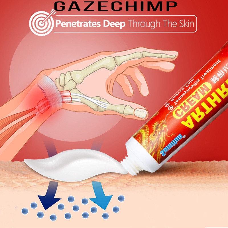 [GAZECHIMP]2 Pieces Arthritis Ointment Hand Wrist Herbal Cream Fingers Pain Relief