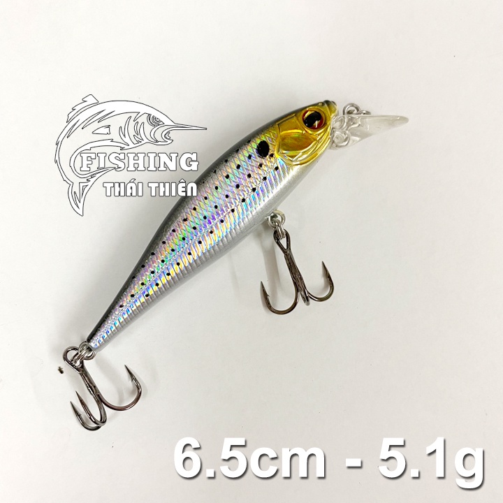 Mồi Giả Cá Cứng Fake Lure 8073 Dài 6.5cm Nặng 5.1g Mẫu Mới 3 Màu Siêu Nhạy Dùng Câu Cá Chẽm, Tráp, Mú, Lóc