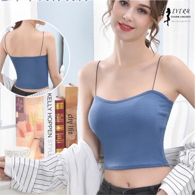 Siêu hot - Áo Bra 2 Dây Mảnh Dáng Lửng - Bra 2055 | BigBuy360 - bigbuy360.vn