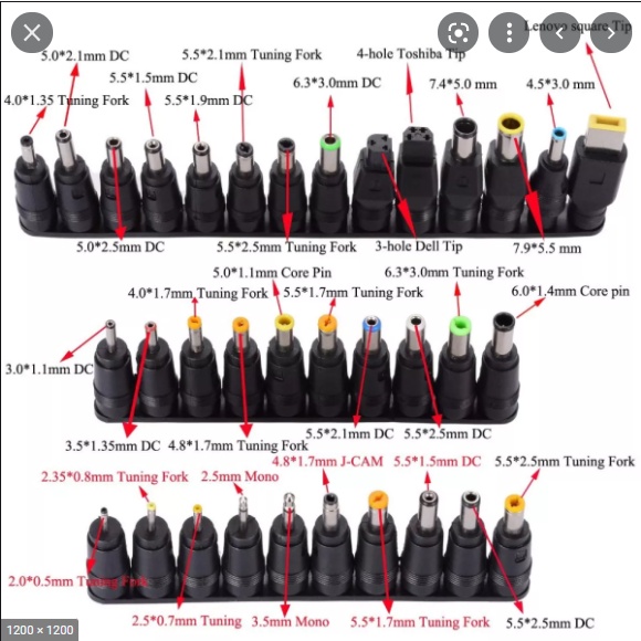 Sạc Laptop đa năng Model GX-96W + 34 đầu sạc. VI TÍNH QUỐC DUY