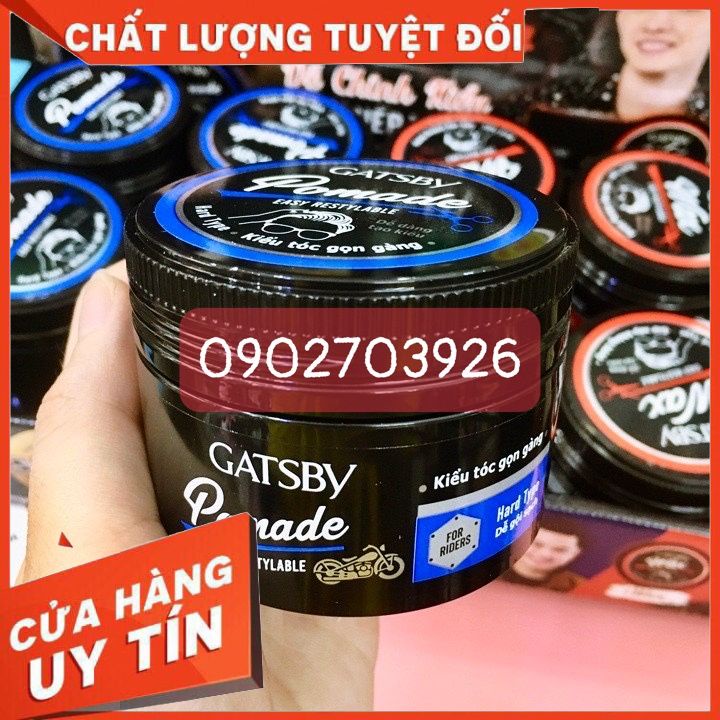 Wax Vuốt Tóc Gatsby Pomade 65g-dễ dàng tạo nếp -giữ nếp mềm -mùi dễ chịu -không khô tóc(hàng công ty)