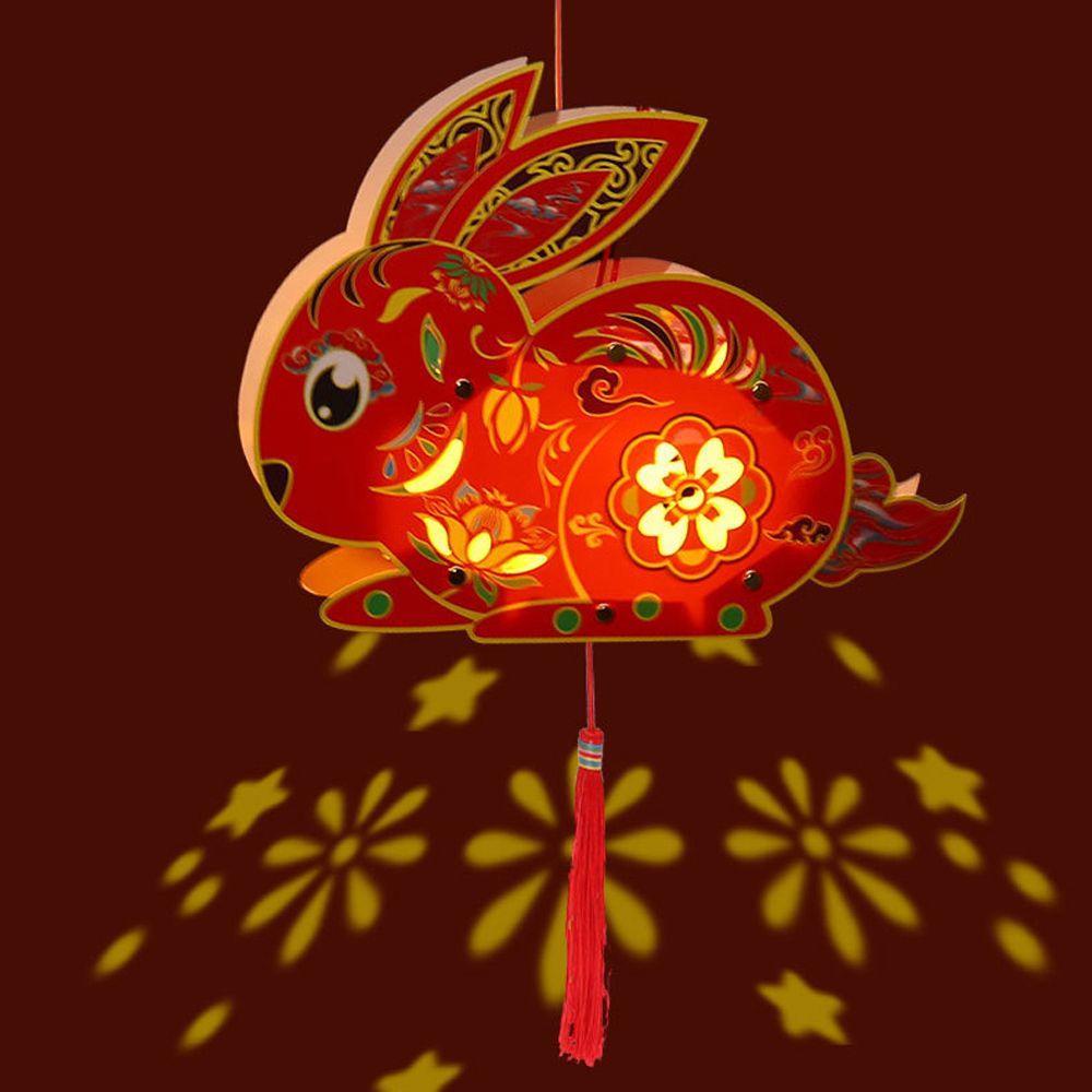 YIYU Lồng Đèn Thủ Công Dạ Quang Dễ Thương Phong Cách Trung Hoa Cổ Điển