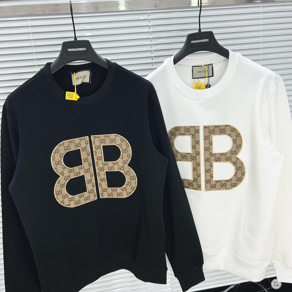Áo Nỉ Dài Tay Nam Nữ In Chữ BB, Áo Sweater Thu Đông - AK38