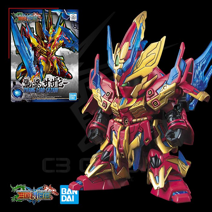 MÔ HÌNH GUNDAM BANDAI SD TAM QUỐC SANGOKU SOKETSUDEN ZHANG LIAO SAZABI - TRƯƠNG LIÊU SDSS