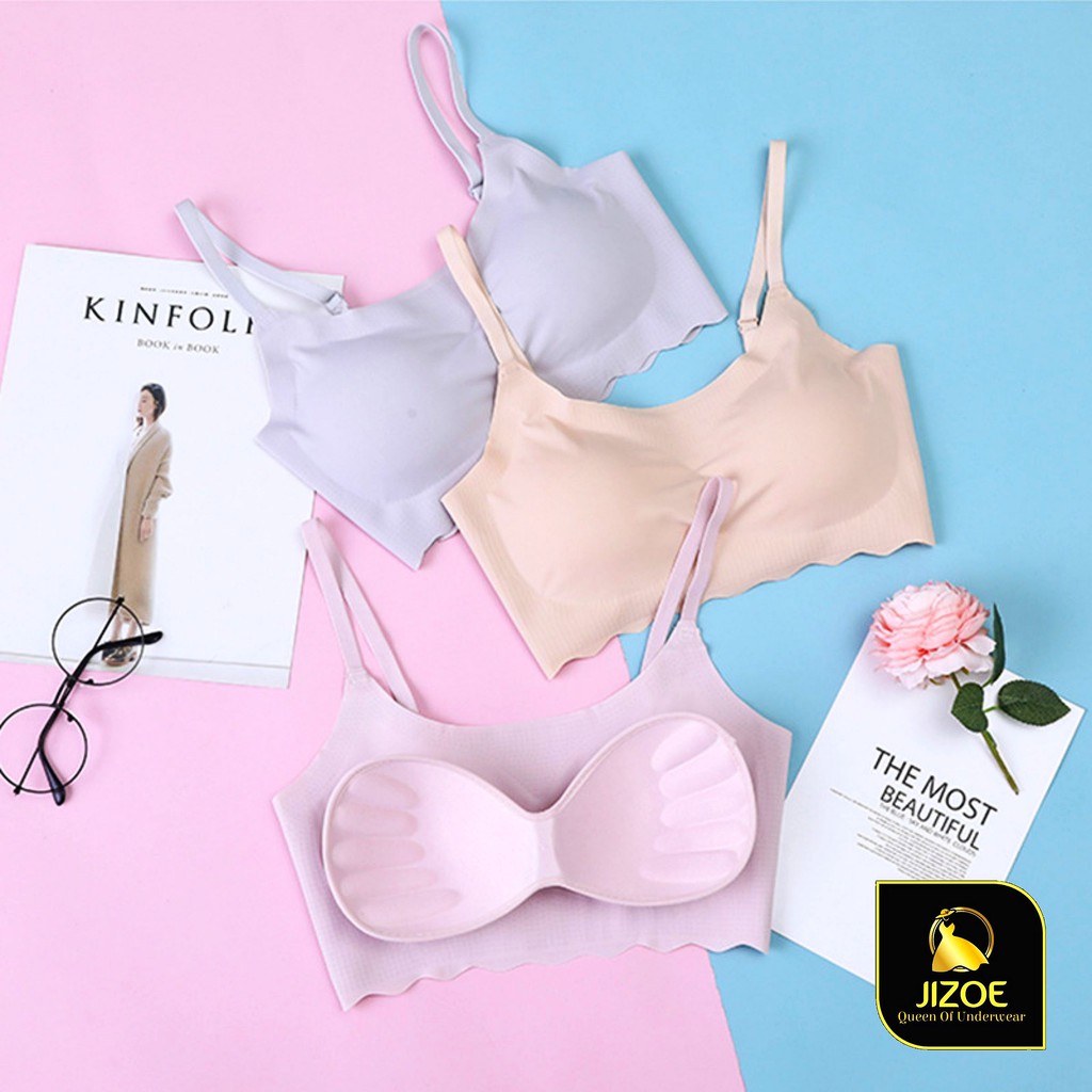 Áo bra nữ tập GYM su đúc bàn tay quai mảnh không đường may JIZOE ALT24 | BigBuy360 - bigbuy360.vn