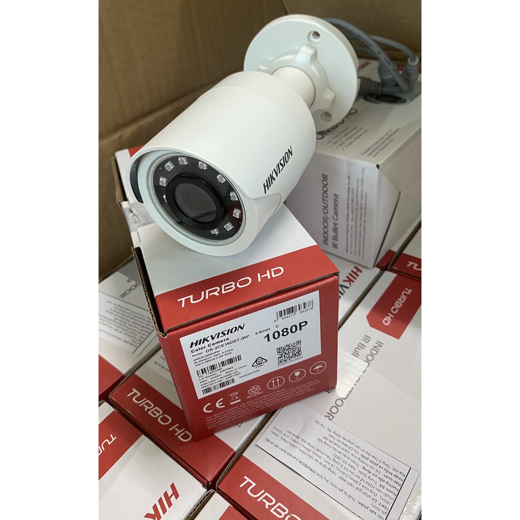 (Cần có thợ lắp đặt) CAMERA THÂN TRỤ 2MP (VỎ NHỰA) HIKVISION DS-2CE16D0T-IRP