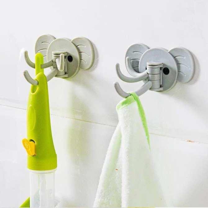 Móc dán tường treo đồ hình voi