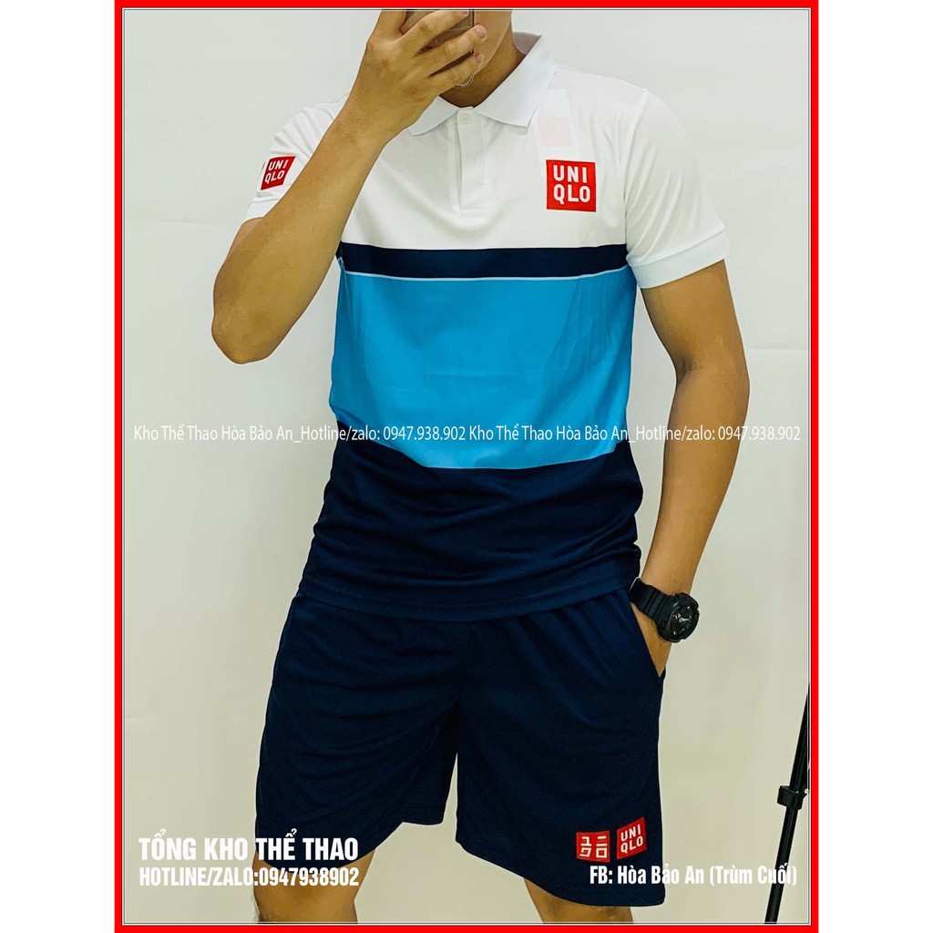 Freeship Bộ thể thao nam uni qlo phối màu hot nhất hè 2021
