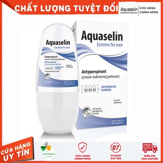 [Chính Hãng] Lăn Khử Mùi Cho Nam Aquaselin Extreme For Men 50ml - Ngăn Tiết Mồ Hôi Hiệu Quả, Khử Mùi Hôi Triệt Để