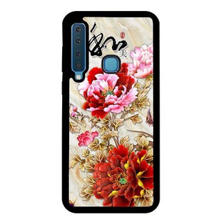 Ốp lưng samsung a9 2018 - mẫu đơn đỏ hồng