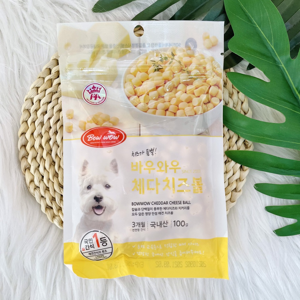 Phô mai viên cho chó 100gr - Bowwow Hàn Quốc