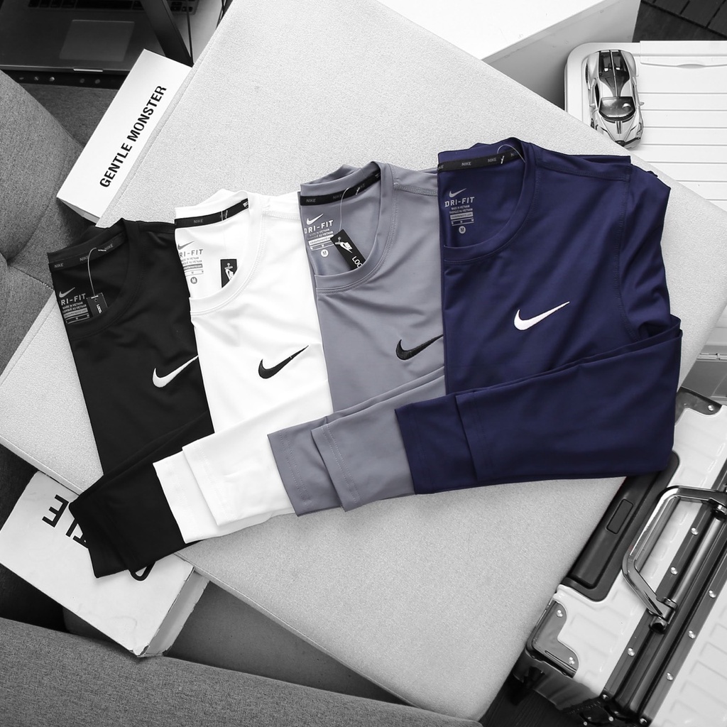 Cực phẩm áo thun thể thao nam dài tay chất liệu poly siêu mát cho các gymmer 9122