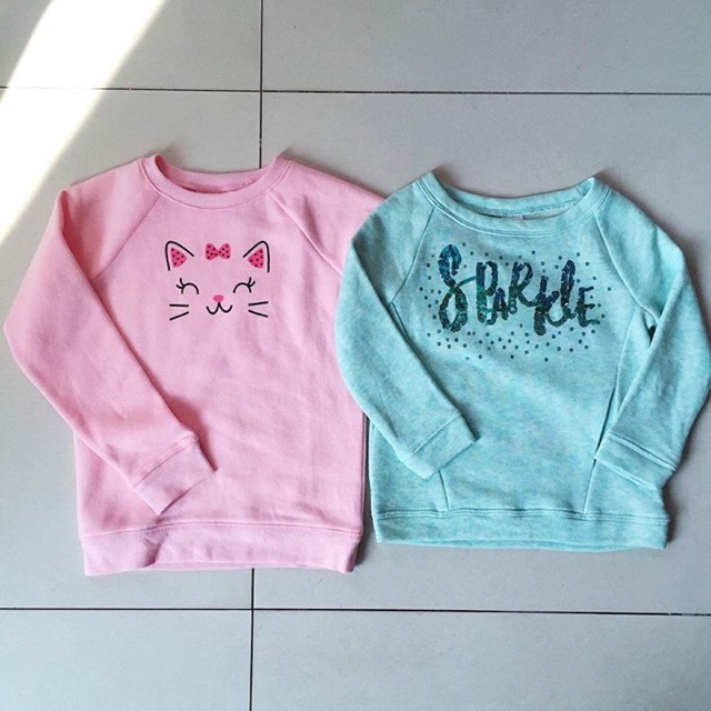 Áo nỉ chui đầu bé gái Jumping Beans