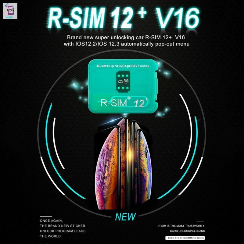 Sim unlocking nano MG R-SIM12+V16 cho iPhone X/XS/8/7/6 Plus 4G iOS 12.2