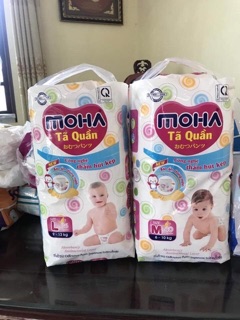 Bỉm MOHA Quần đủ size M40,L36,XL32