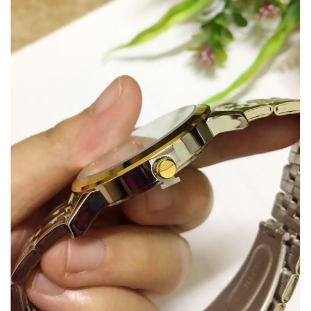 Đồng Hồ Nam HALEI Dây Vàng Trắng Mặt Trắng Sang Trọng | BigBuy360 - bigbuy360.vn