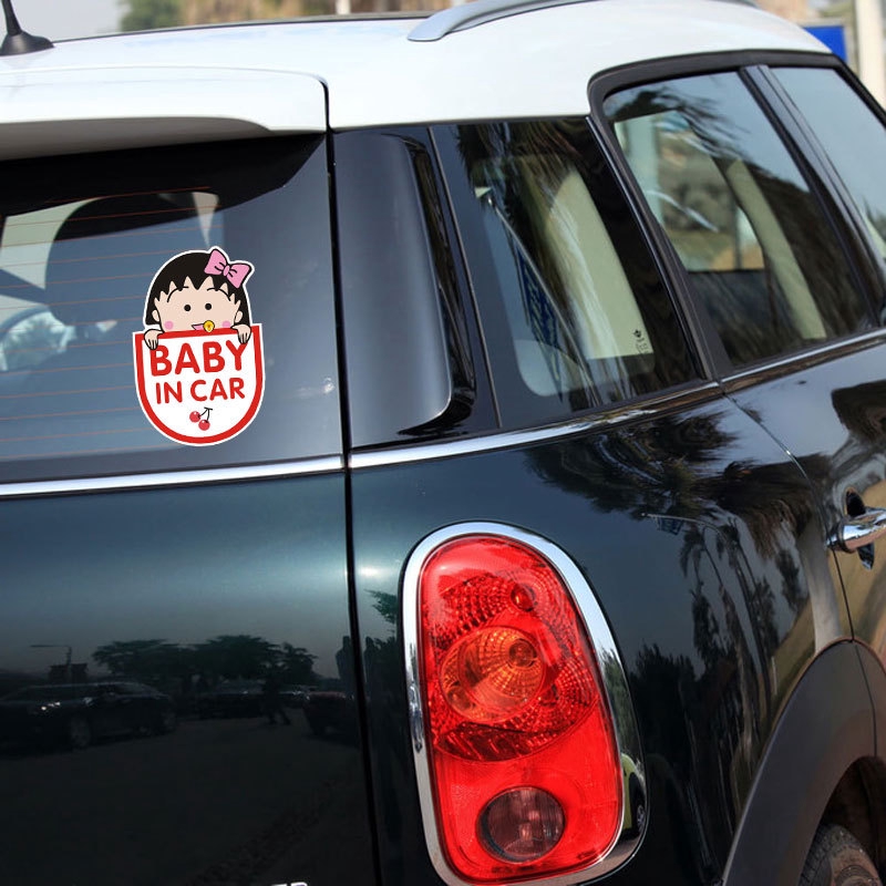 Miếng Dán Trang Trí Xe Hơi Phản Quang Họa Tiết Hoạt Hình Baby In Car