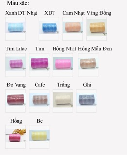 Ruy băng lụa 1cm, 2cm, 4cm (khách chọn màu)