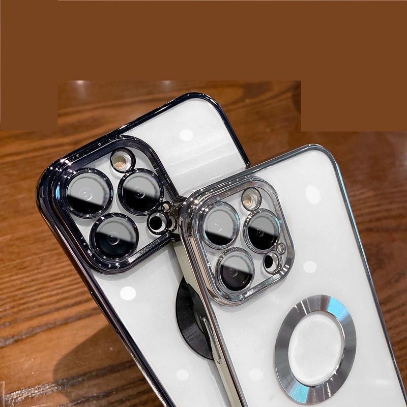 Ốp Điện Thoại Mạ Điện Chất Lượng Cao Bảo Vệ Ống Kính Máy Ảnh Cho IPhone 14 11 12 13 Pro MAX 14Plus Sự Bảo Vệ