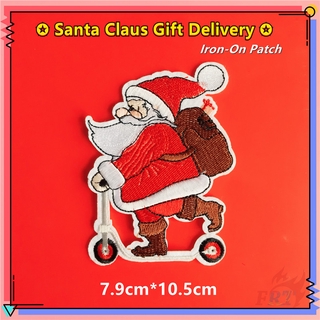 Miếng vá ủi/may quần áo thêu hình ông già Noel ngộ nghĩnh