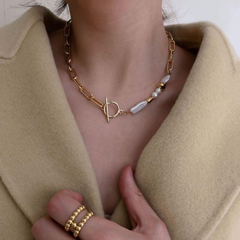 Vòng Cổ Choker Có Khóa Tròn Thời Trang Cho Nữ