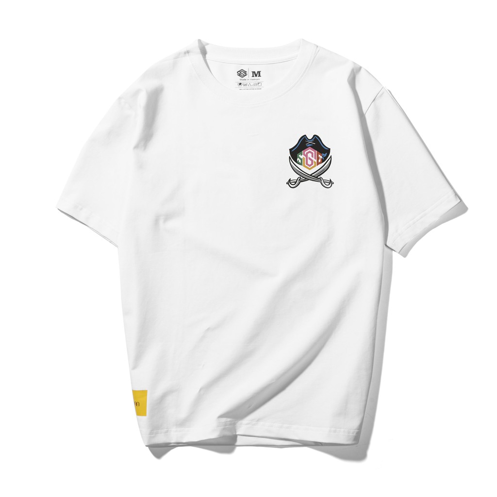 Áo Phông SAIGONESE Mascot Pirates Hải Tặc Thun Cotton Unisex Tay Lỡ Dáng Rộng Nam Nữ