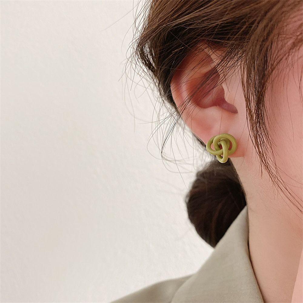 Khuyên Tai Mini Màu Sắc Ngọt Ngào Phong Cách Nhật Bản Cho Nữ