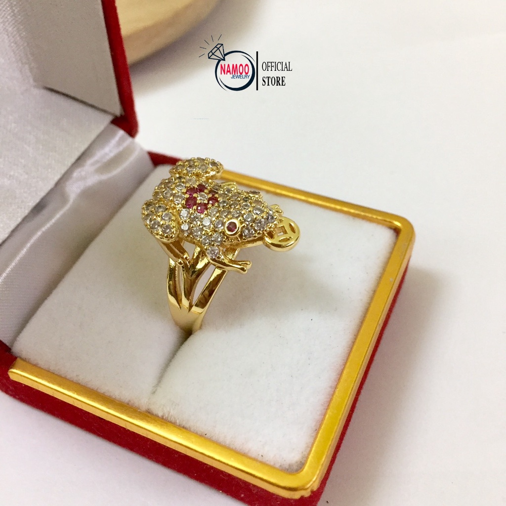 Nhẫn Vàng cóc N519 Mạ Vàng 18k Cao Cấp Namoo Jewelry