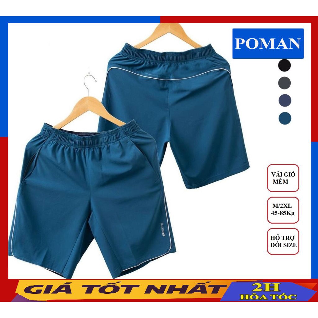Quần đùi nam vải gió mềm siêu nhẹ dáng thể thao cao cấp