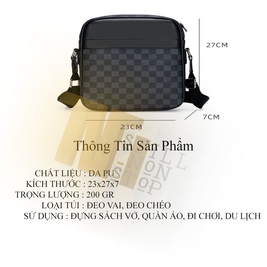 Túi Da Đeo Chéo Vai Thời Trang -Túi Đeo Chéo Nam Da Chống nước chống trầy cao cấp MSP006 - xuongmaitnt | BigBuy360 - bigbuy360.vn