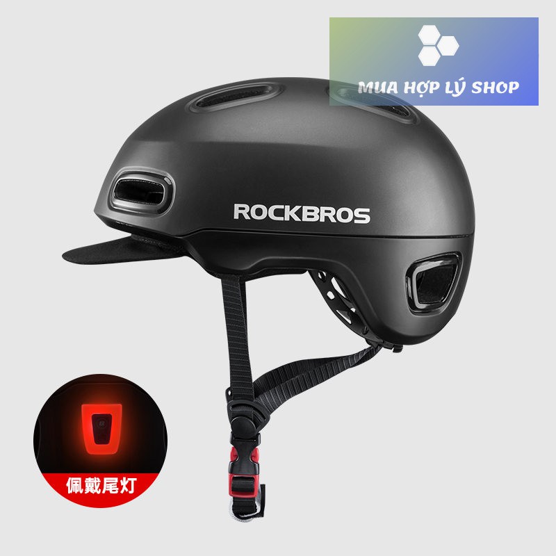 Mũ Nón Bảo Hiểm ROCKBROS Cao Cấp Đi Xe Máy Xe Đạp Điện, An Toàn Nhẹ Nhàng Và Thoáng Khí