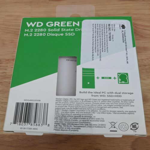 Ổ cứng SSD WD Green 480GB M2-Fullbox mới 99% | WebRaoVat - webraovat.net.vn