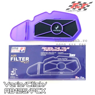 Lọc Gió/Lược Gió UMA Racing-Vario/Click/AB125/PCX (CHÍNH HÃNG)