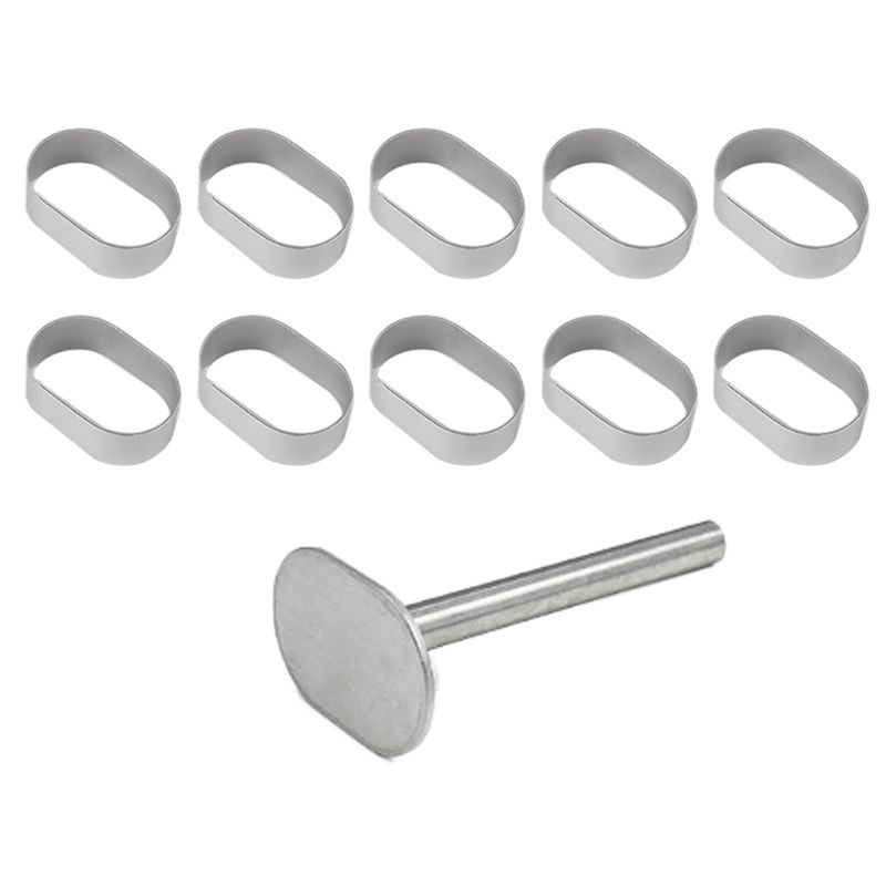 Set 10 Khuôn Nhấn Làm Bánh Quy Hình Vuông / Chữ Nhật / Trái Dứa