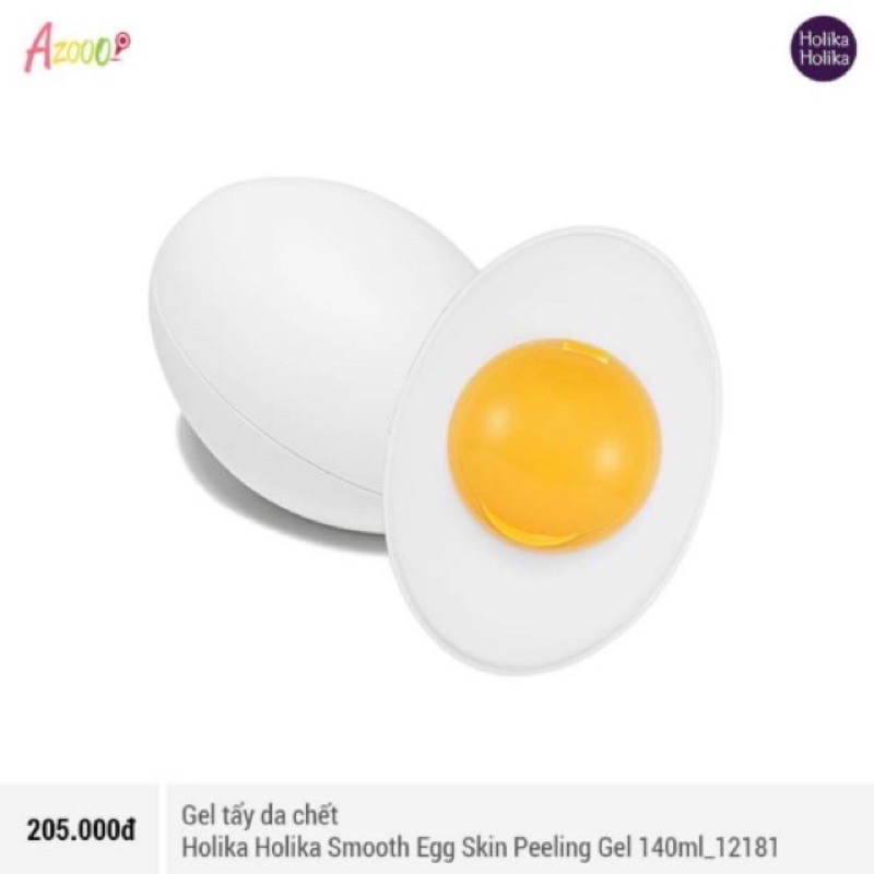 Gel tẩy da chết Holika Holika Smooth Egg Skin Peeling