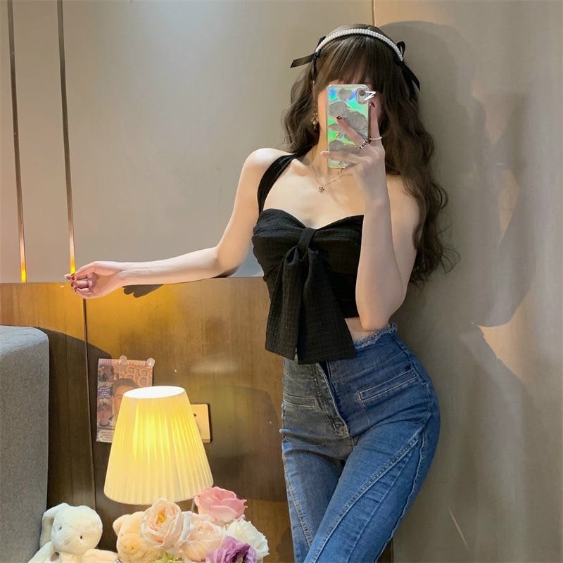 Áo Xốp Nơ Choàng Cổ-A34A-