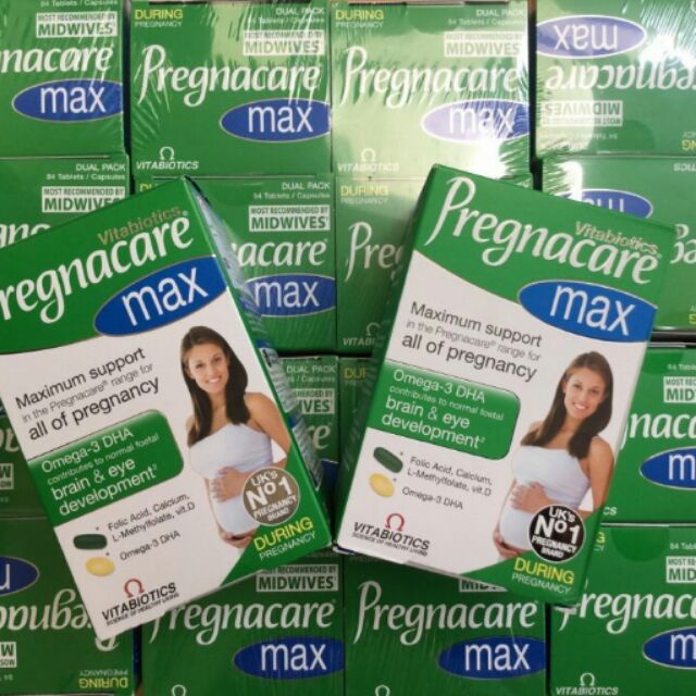 VITAMIN TỔNG HỢP CHO BÀ BẦU PREGNACARE MAX, ANH (84 VIÊN) BỔ SUNG VITAMIN  CHO BÀ BẦU, MẸ SAU SINH (date T7/2024)