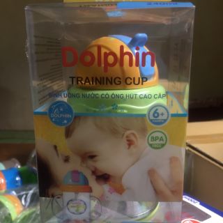 Bình nước cao cấp có ống hút Dolphin 240ml