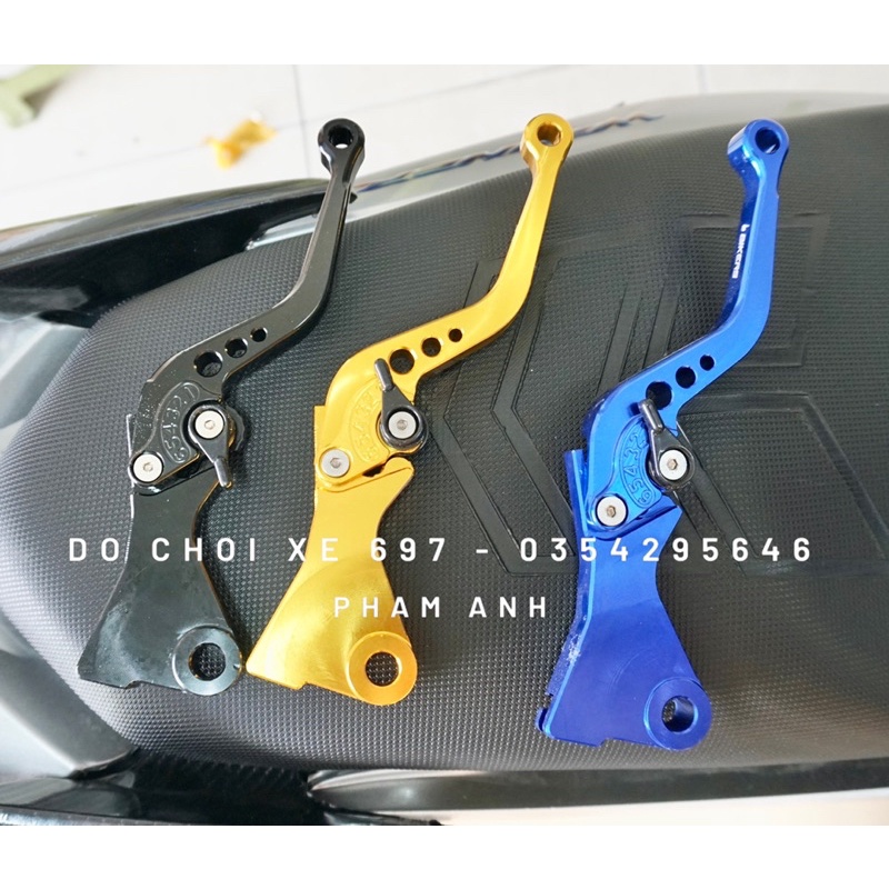 Tay phanh/ tay thắng Wave 110 218-222 chất liệu nhôm CNC. Chỉnh 6 cấp độ bóp, Lắp như zin